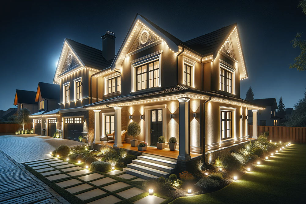 Elevate Your Home’s Appeal with Desert Exterior Lighting’s Exterior Trim Lighting