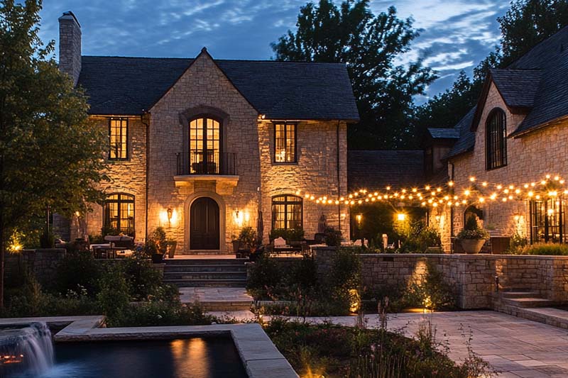 "Transform Your Home's Exterior with Stunning Outdoor Lighting Design