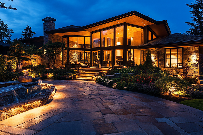 Outdoor lighting installation