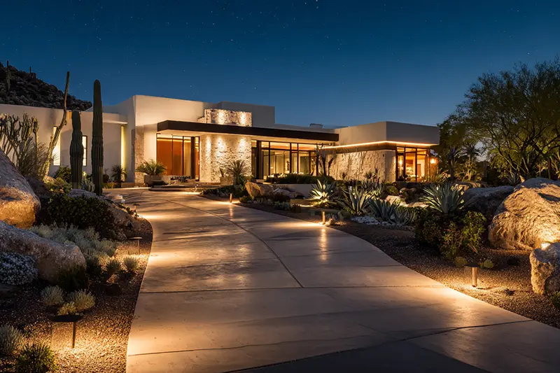 Best Types of Landscape Lighting to Handle the Arizona Heat