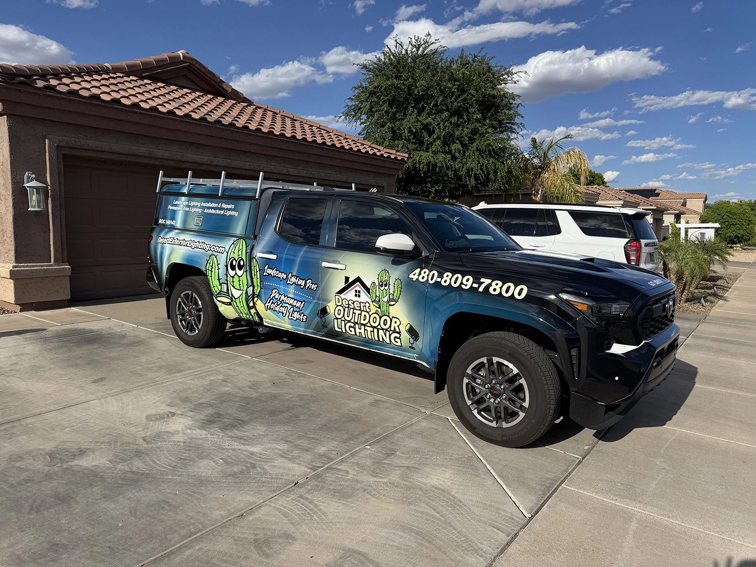 Desert Lighting Installation Truck