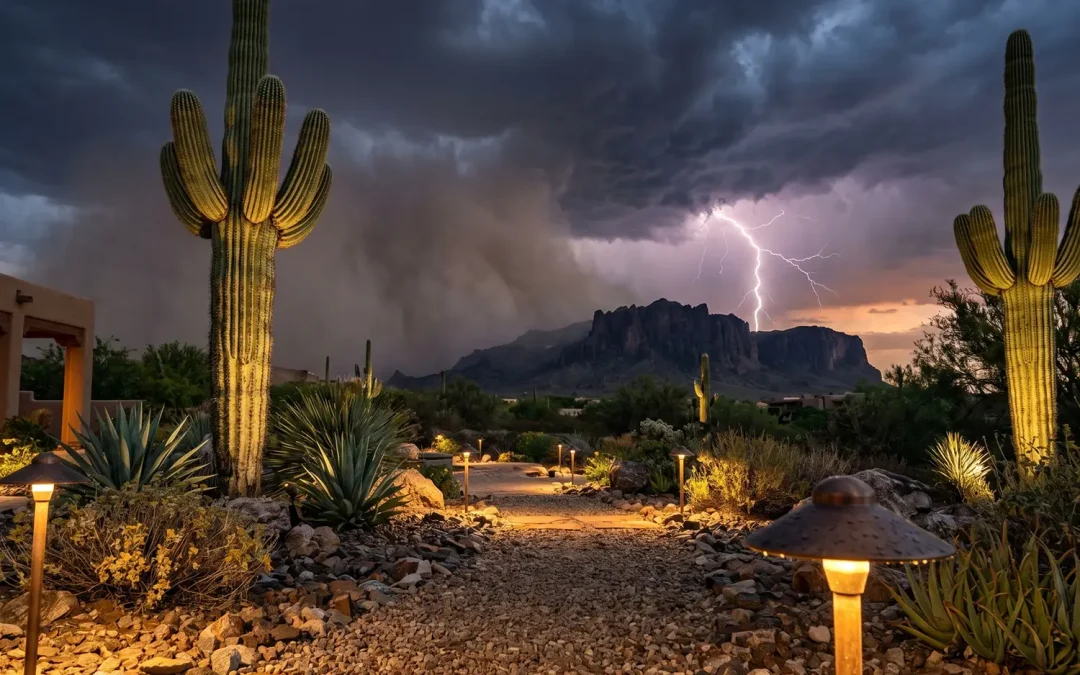 What Monsoon Season Does to Your Outdoor Lighting