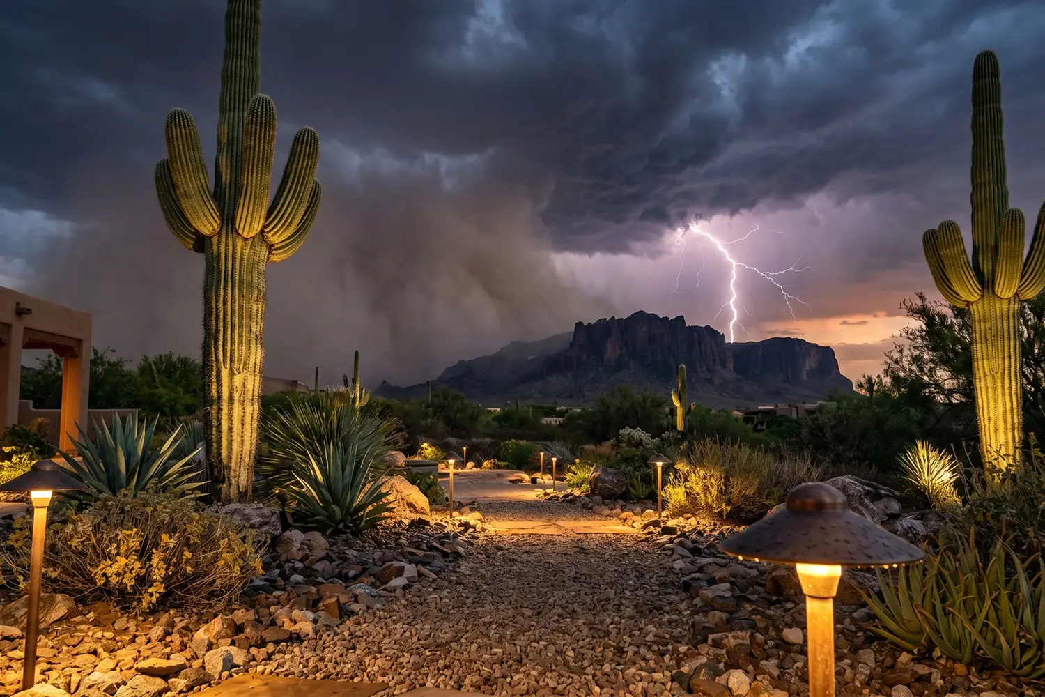 Monsoon Season & Your Outdoor Lighting