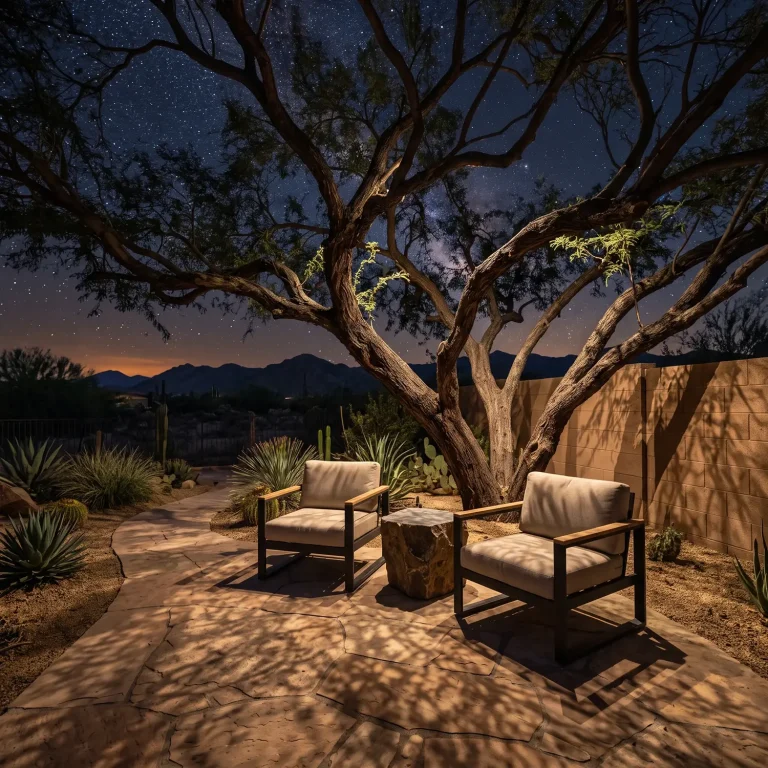 The Lighting That Comes From Up in the Tree