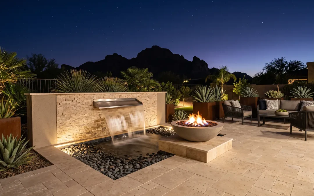 How to Light Fountains, Water Walls and Fire Features