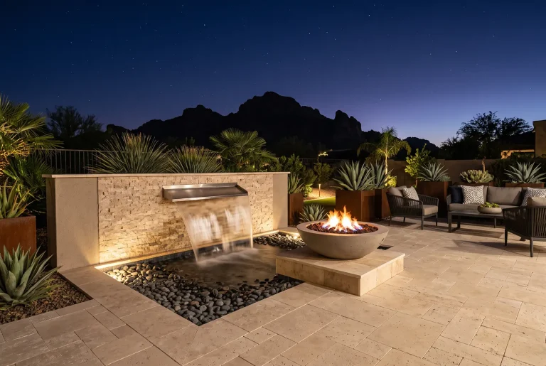 How to Light Fountains, Water Walls and Fire Features